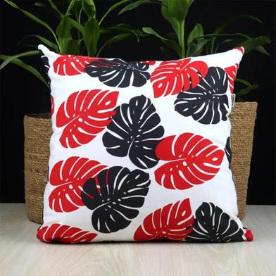 Exclusive Cushion Cover, Red And Black 18x18 Inch image