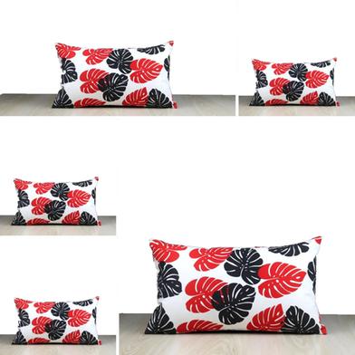 Exclusive Cushion Cover, Red And Black 20x12 Set of 5 image