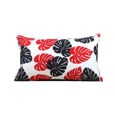 Exclusive Cushion Cover, Red And Black 20x12 Inch image