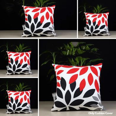 Exclusive Cushion Cover, Red, Black And Ash, 16x16 Inch Set of 5 image