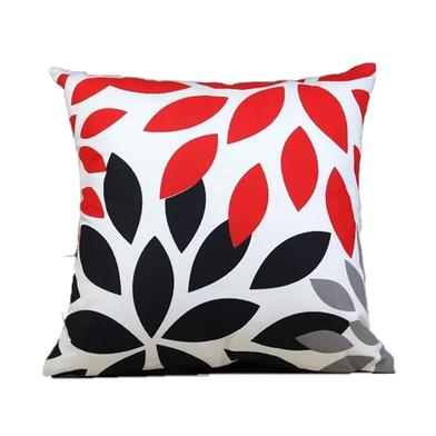 Exclusive Cushion Cover, Red, Black, Ash 14x14 Inch image