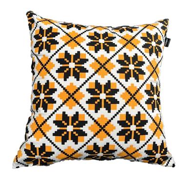 Exclusive Cushion Cover, Yellow And Black 22x22 Inch image