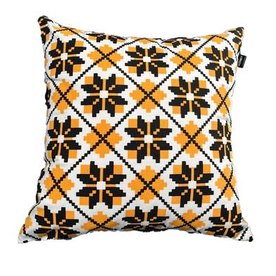 Exclusive Cushion Cover, Yellow And Black 18x18 Inch image