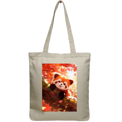 Exclusive Design Printed Canvas Tote Bag With Zipper For Ladies image