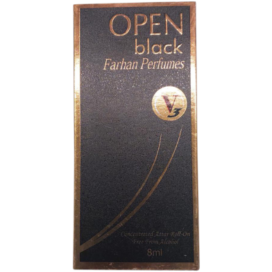 FARHAN PERFUMES Open Black Attar- 8ml image