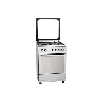 FIESTA FF6402GXZM Standing Gas Cooker 4 Burners Stainless Steel Silver image