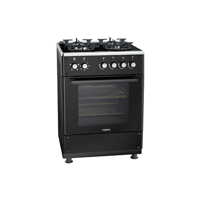 FIESTA FG66G4-E Standing Gas Cooker 4 Burners Stainless Steel image