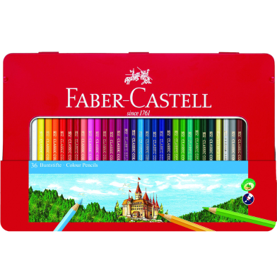 Faber Castell Classic Color Long Pencils Tin Box image