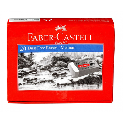 Faber Castell Dust Free Medium Eraser Pack of 20 image