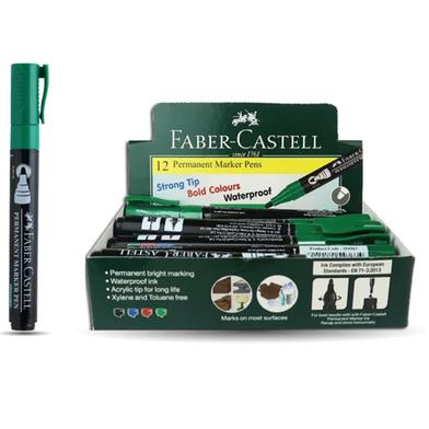Faber Castell Permanent Marker Pen 12 Pcs image