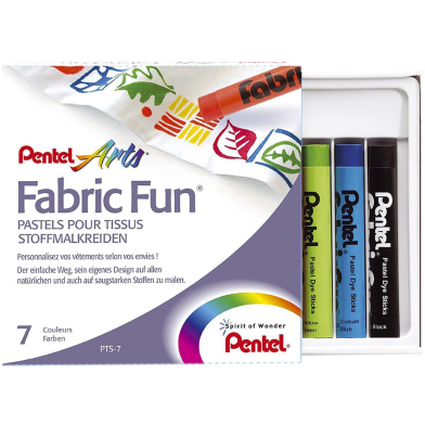 Fabric Fun Pastel Dye Stick 7 Colors Set image