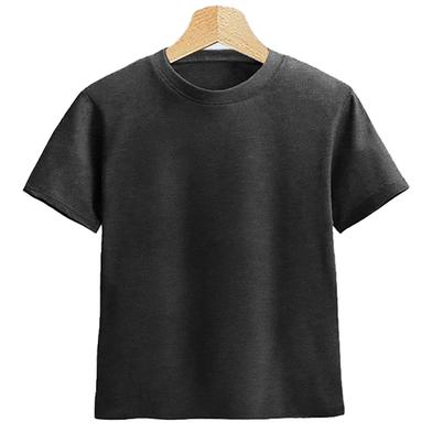 Fabrilife Kids Premium Blank T-Shirt - Anthra Melange image