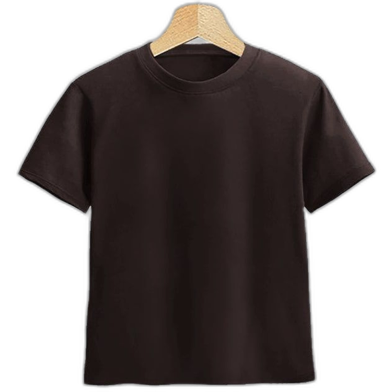 Fabrilife Kids Premium Blank T-Shirt - Chocolate image