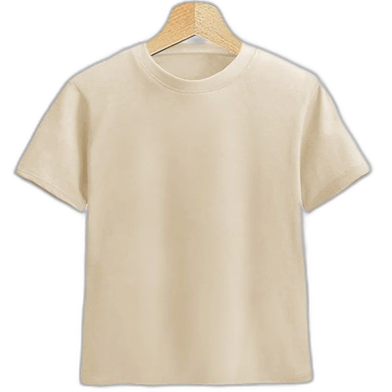 Fabrilife Kids Premium Blank T-Shirt - Cream image