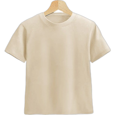 Fabrilife Kids Premium Blank T-Shirt - Cream image