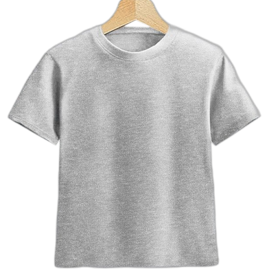 Fabrilife Kids Premium Blank T-Shirt - Gray Melange image