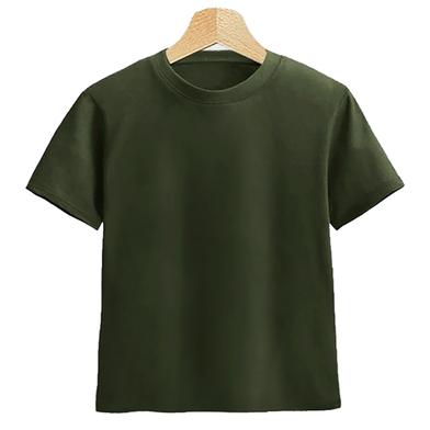 Fabrilife Kids Premium Blank T-Shirt - Olive image