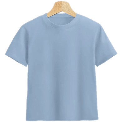 Fabrilife Kids Premium Blank T-Shirt - Sky_Blue image