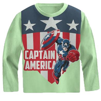 Fabrilife Kids Premium Full Sleeve T-Shirt - Captain America image