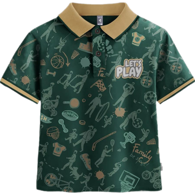 Fabrilife Kids Premium Polo T-Shirt - Lets play image