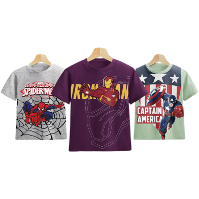 Fabrilife Kids Premium T-Shirt - Spiderman, Ironman, Captain America image