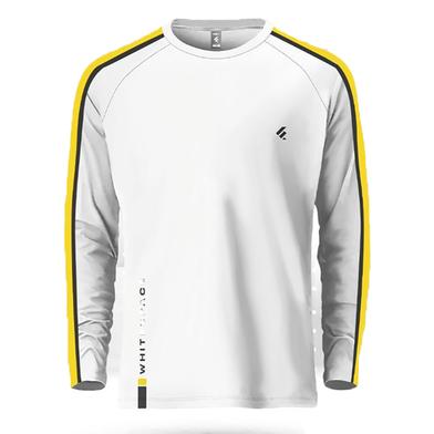 Fabrilife Mens Metro Edition Premium Full Sleeve T-shirt - Whitespace image