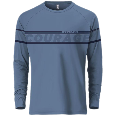 Fabrilife Mens Metro Edition Premium Full Sleeve T-shirt - Courage image