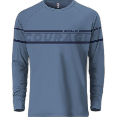 Fabrilife Mens Metro Edition Premium Full Sleeve T-shirt - Courage image