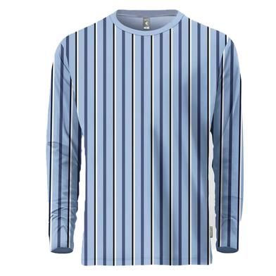 Fabrilife Mens Metro Edition Premium Full Sleeve T-shirt - Blue Liner image