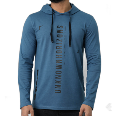Fabrilife Mens Metro Edition Premium Hoodie Style T-Shirt - Horizon image
