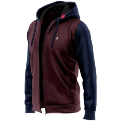 Fabrilife Mens Multi-Shades Hoodie - Maroon image