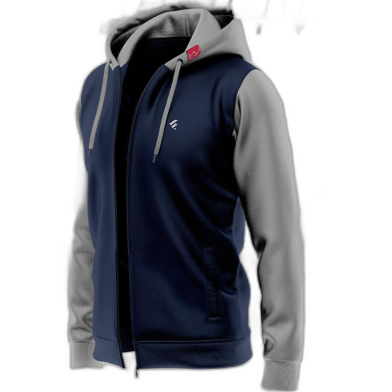 Fabrilife Mens Multi-Shades Hoodie - Navy image