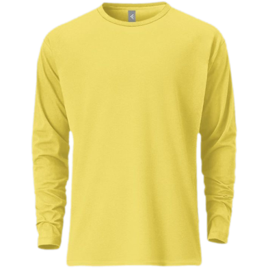 Fabrilife Mens Premium Blank Full Sleeve T-Shirt - Yellow image