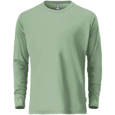 Fabrilife Mens Premium Blank Full Sleeve T-Shirt - Iceburg green image