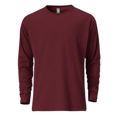 Fabrilife Mens Premium Blank Full Sleeve T-Shirt - Red image