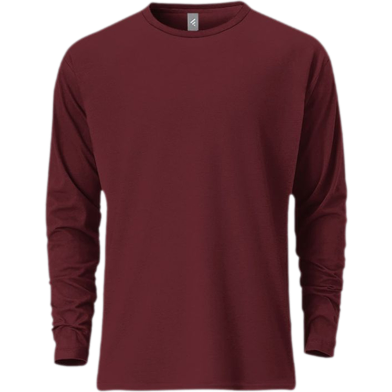 Fabrilife Mens Premium Blank Full Sleeve T-Shirt - Red image