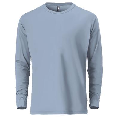 Fabrilife Mens Premium Blank Full Sleeve T-Shirt - Sky blue image