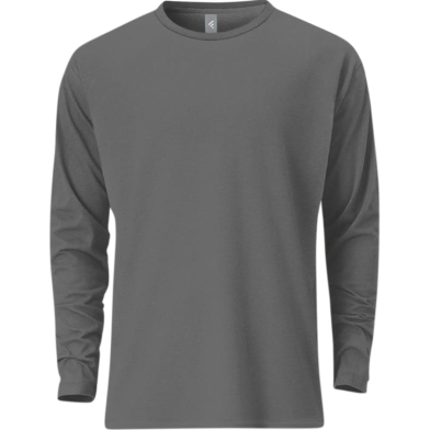 Fabrilife Mens Premium Blank Full Sleeve T-Shirt - Charcoal image