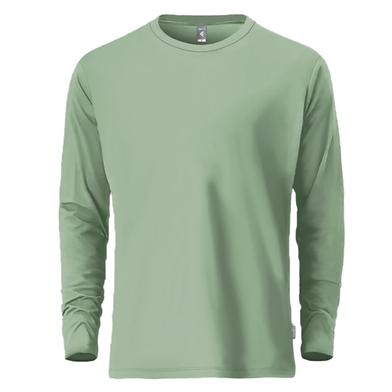 Fabrilife Mens Premium Blank Full Sleeve T-Shirt - Iceburg green image