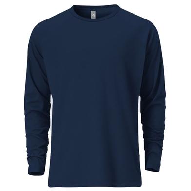 Fabrilife Mens Premium Blank Full Sleeve T-Shirt - Navy image