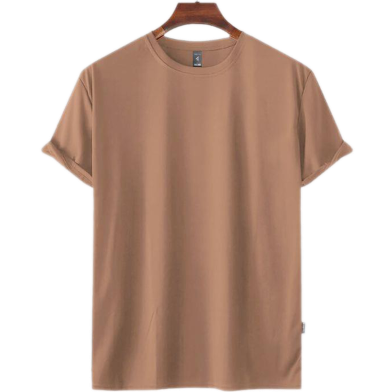 Fabrilife Mens Premium Blank T-shirt - Light Coffee image