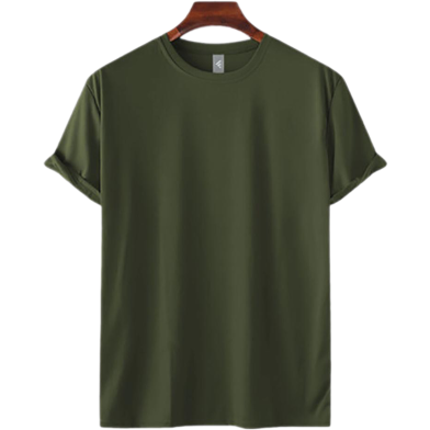 Fabrilife Mens Premium Blank T-shirt- Olive image