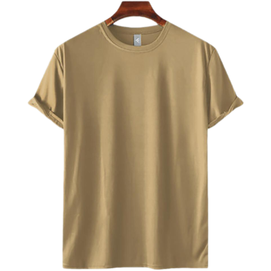 Fabrilife Mens Premium Blank T-shirt- Tan image