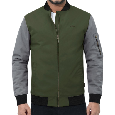 Fabrilife Mens Premium Bomber Jacket - Olive image