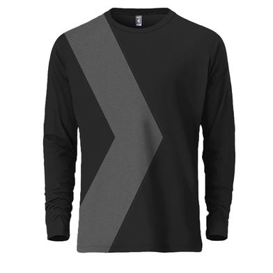 Fabrilife Mens Premium Designer Edition Full Sleeve T Shirt - Black image