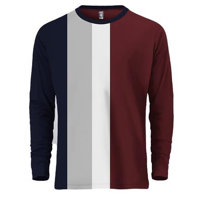 Fabrilife Mens Premium Designer Edition Full Sleeve T Shirt - Maroon image