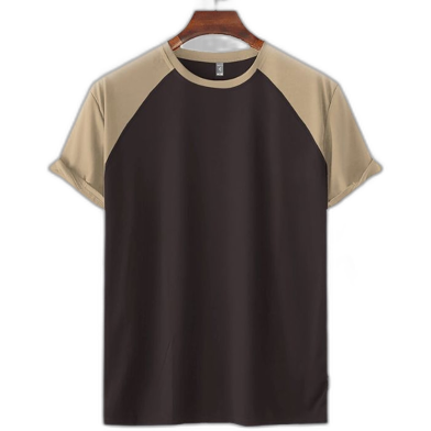 Fabrilife Mens Premium Short Sleeve Raglan - Chocolate image