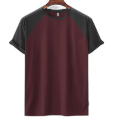 Fabrilife Mens Premium Short Sleeve Raglan - Maroon image