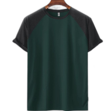 Fabrilife Mens Premium Short Sleeve Raglan -Green image