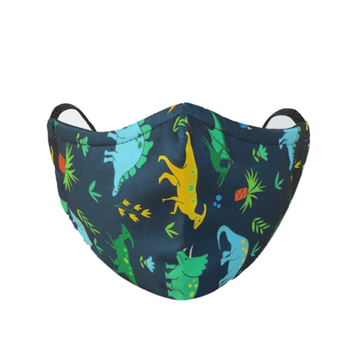 Fabrilife Premium 5 Layer Dino Kids Designer Edition Cotton Mask image